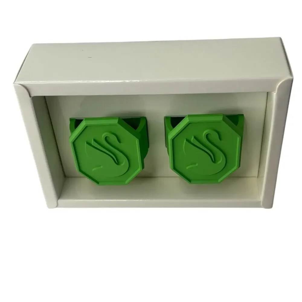 Swarovski Napkin Ring Set of 2 Green New in Box